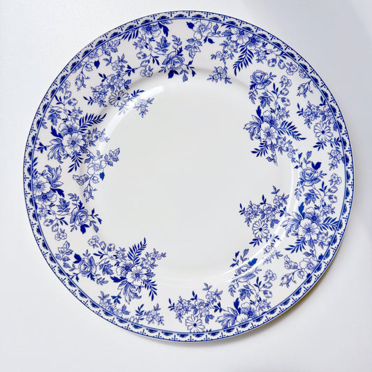Mraynes Indigo Wildflower Botanical Dinner Plates (Set of 4)