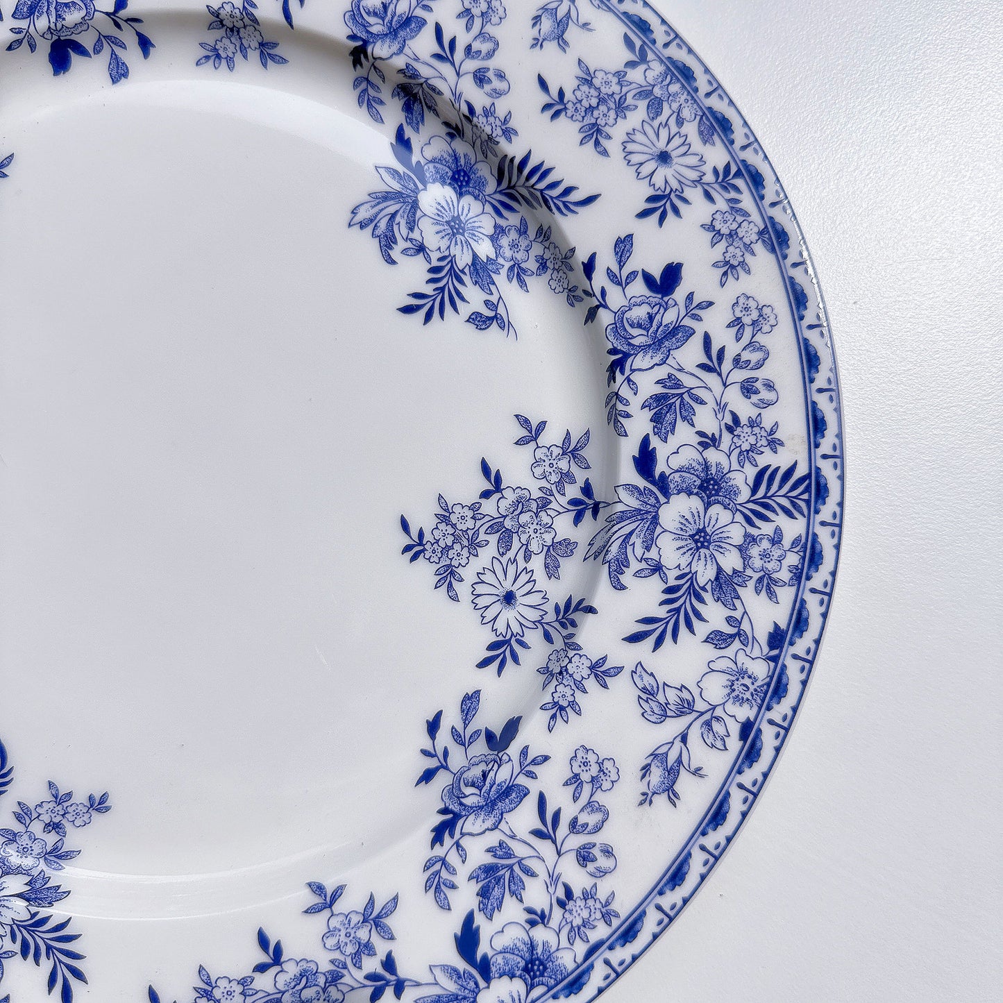 Mraynes Indigo Wildflower Botanical Dinner Plates (Set of 4)