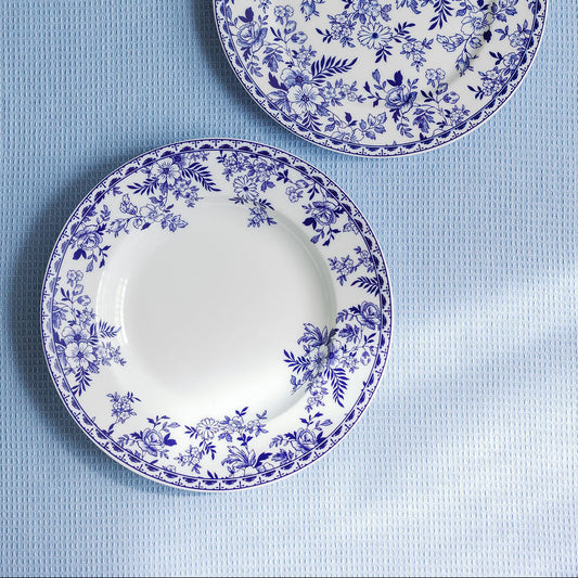 Mraynes Indigo Wildflower Accent & Salad Plates (Set of 4)