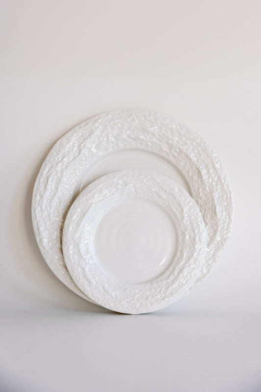 Mraynes Alpine Snow Porcelain Salad & Dessert Plates (Set of 4)
